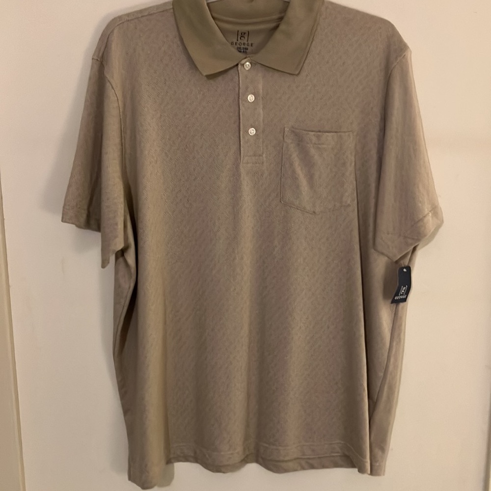 #86 Men’s George Patterned Polo T-Shirt - Size 2XL (50-52) - NWT